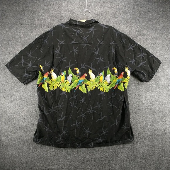 Aloha Republic Men's Button-Up Shirt Multi 3XL Short Sleeve Parrot Hawaiian - Picture 5 of 13